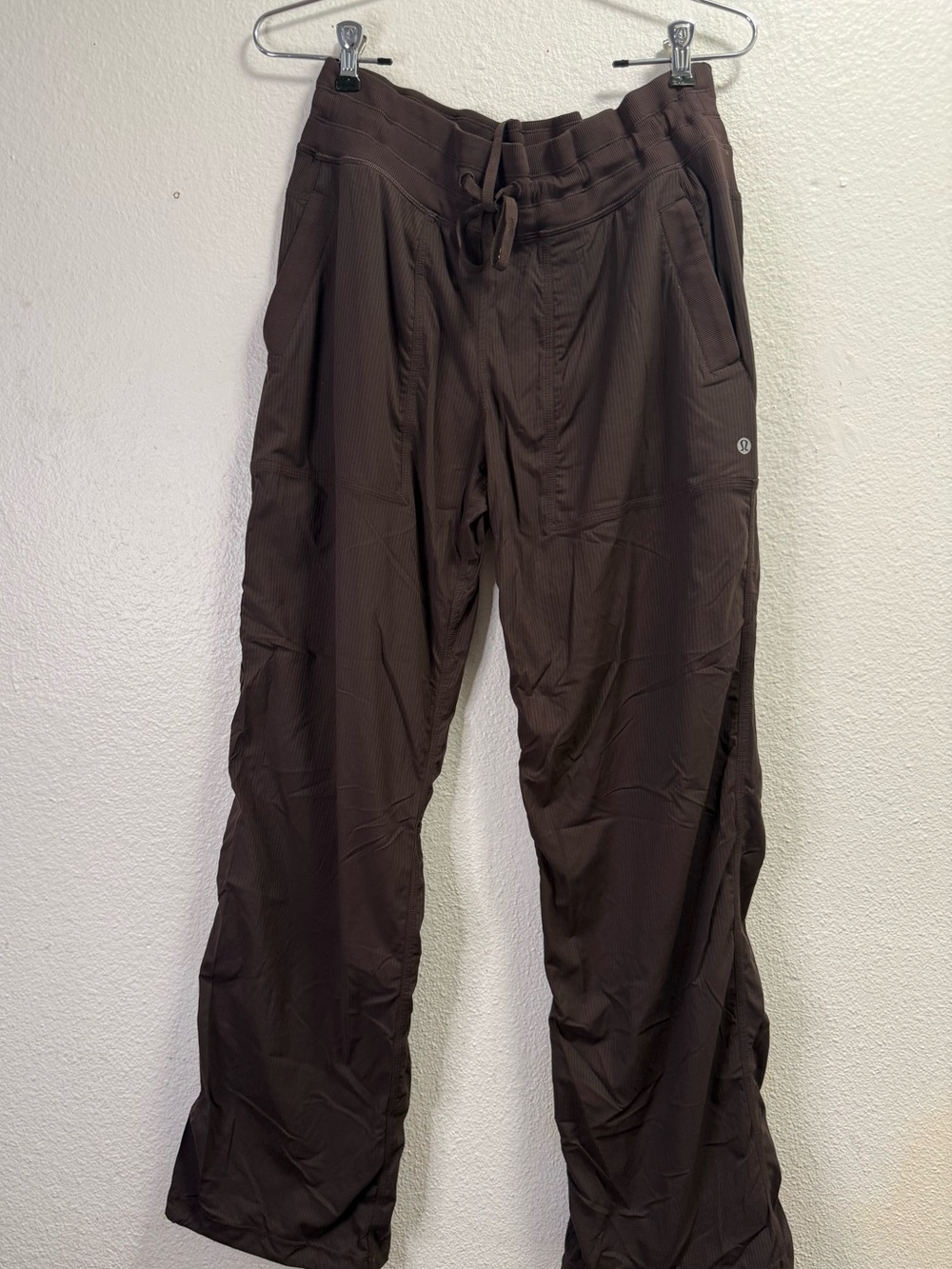 lululemon dance estudio 32” women size 10 Wide-Leg Drawstring Pants — Brown - Picture 2 of 11